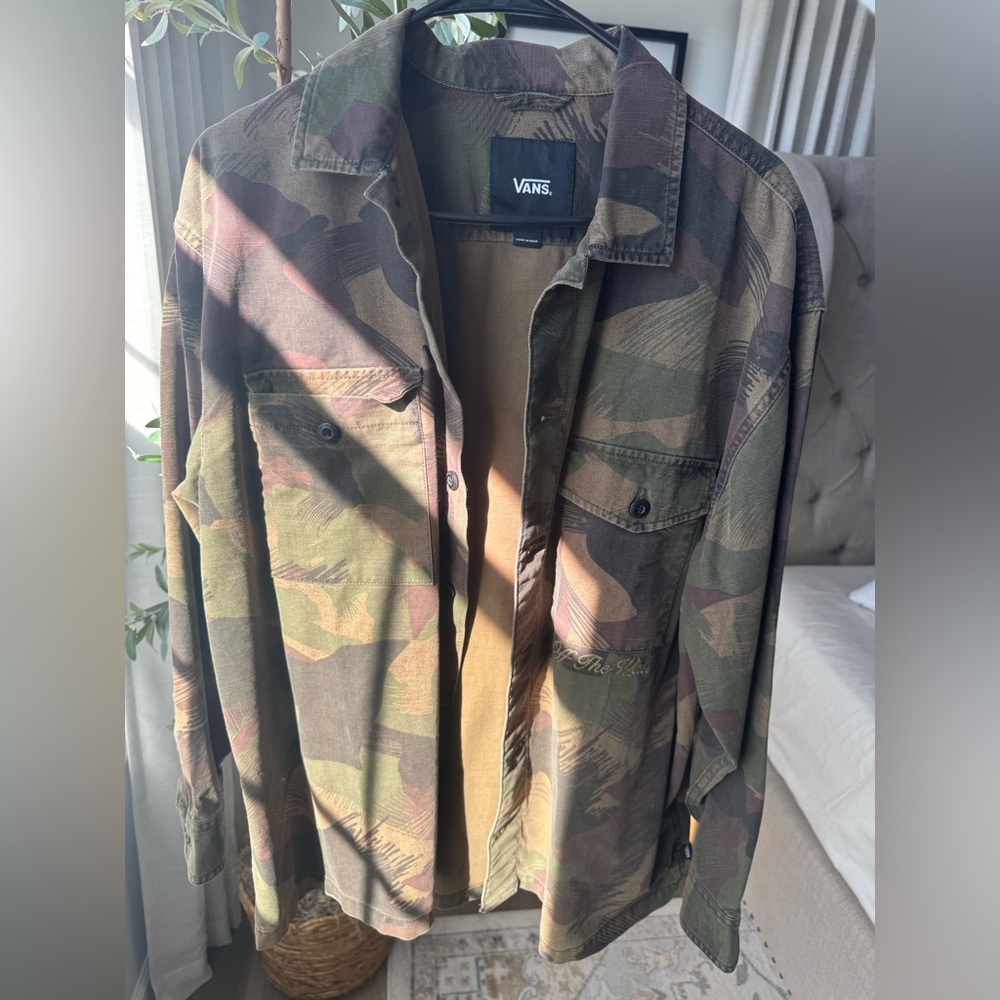 Vans Men's Green Camouflage Field Jacket